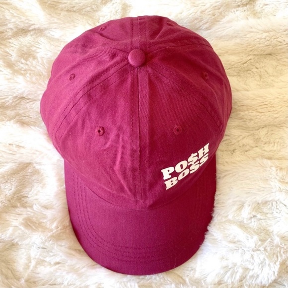POSH BOSS BASEBALL HAT BURGUNDY NEW - Picture 4 of 7